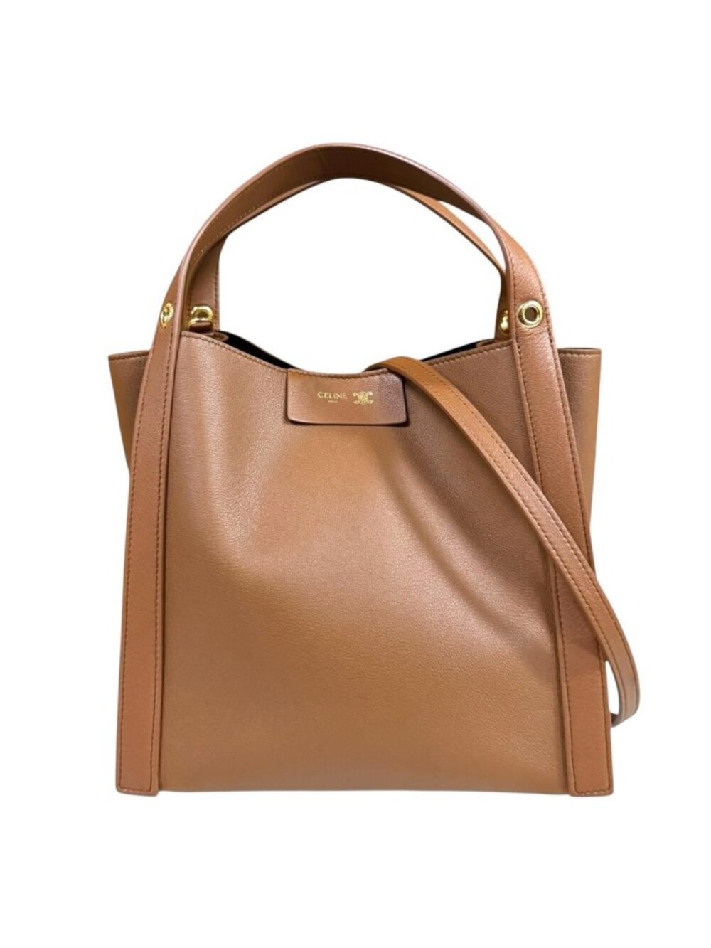 Celine Small Cubo Shoulder Bag Brown